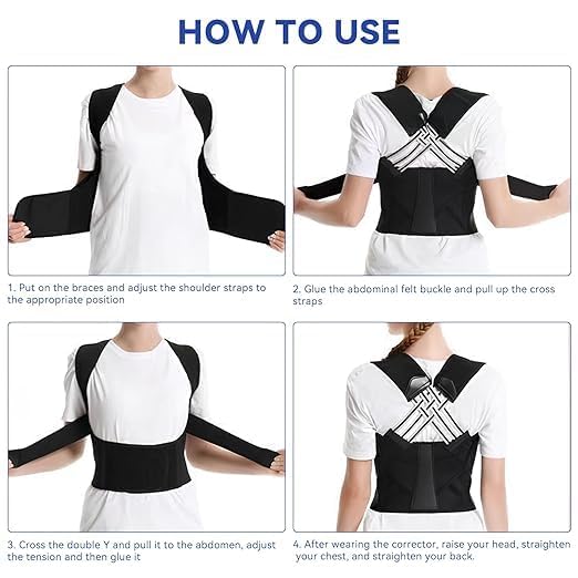 Shopzille™ Adjustable Posture Corrector – Back, Neck & Shoulder Support