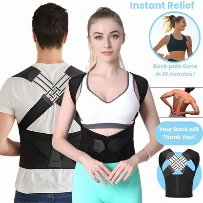 Shopzille™ Adjustable Posture Corrector – Back, Neck & Shoulder Support